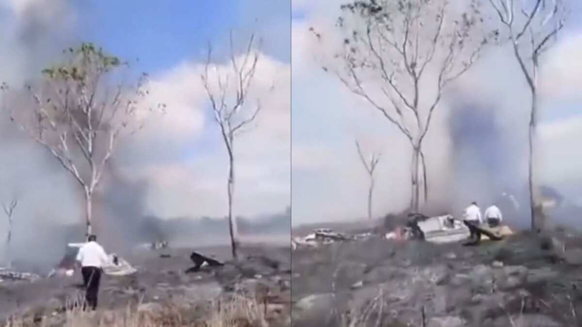 Se desploma avioneta en Campeche.