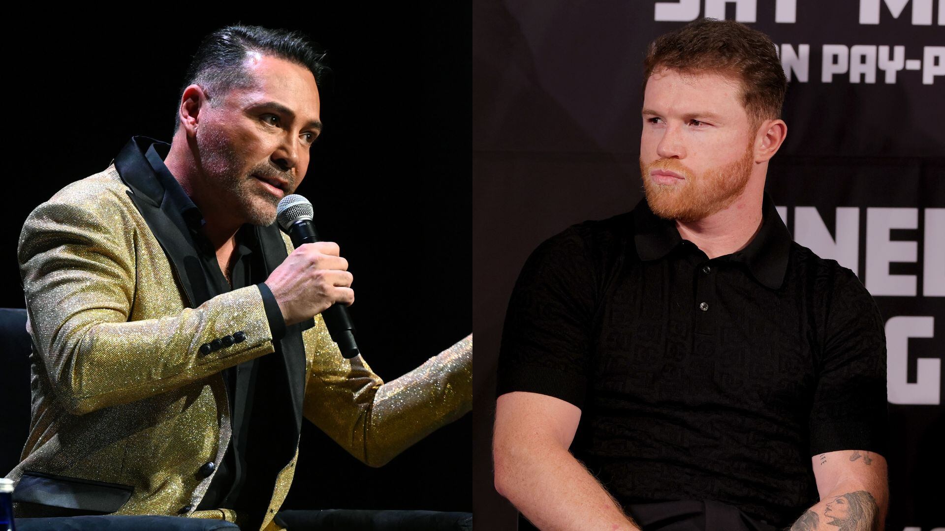 Óscar de la Hoya lanza dardo a ‘Canelo’ Álvarez. Imagen: Getty Images (especial).