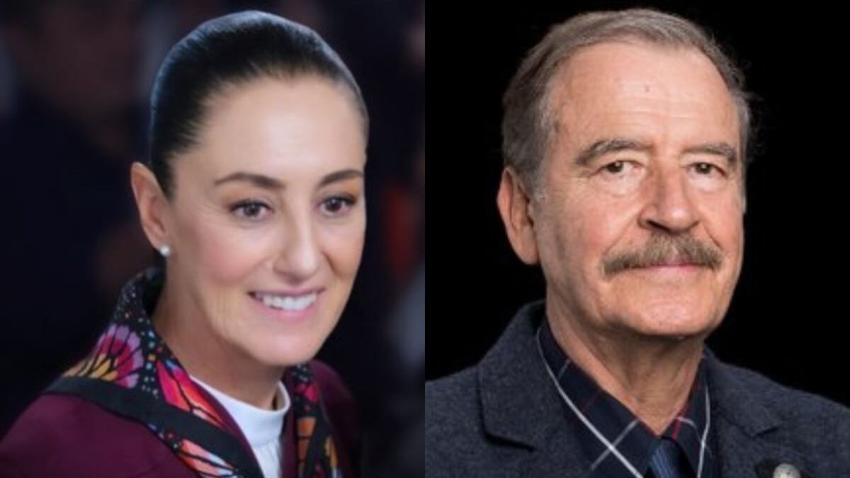 Claudia Sheinbaum y Vicente Fox.