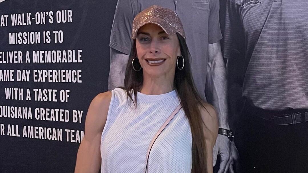 Con notable escultural figura, la actriz participó en la Competencia Internacional de Fisicoculturismo