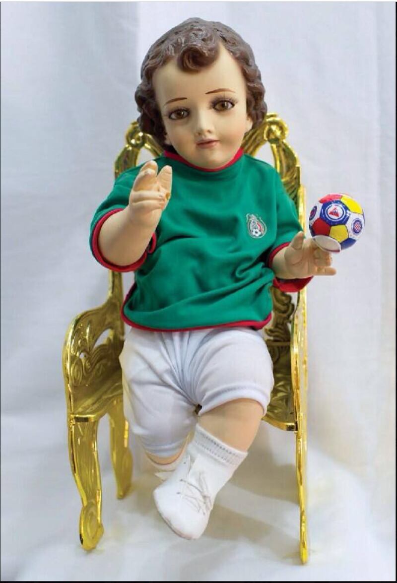 Niño Dios futbolista