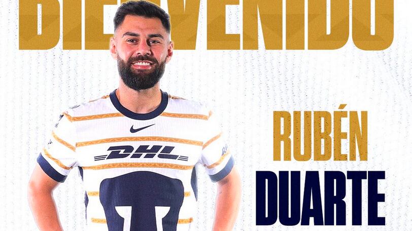 Rubén Duarte es nuevo jugador de Pumas.