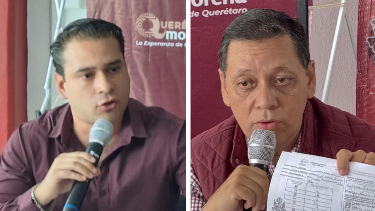 Ulises Gómez de la Rosa y Eric Silva, candidatos de la coalición Morena-PT-Verde, en los distritos 07 y 14.
