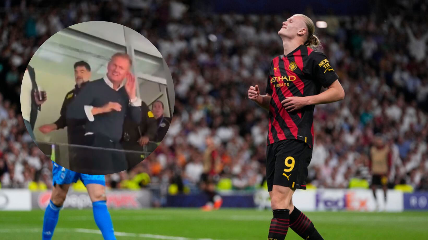 Alf-Inge Haaland fue expulsado del Santiago Bernabéu.