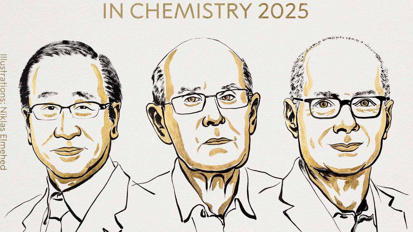 Susumu Kitagawa, Richard Robson y Omar Yaghi revolucionaron la ciencia con materiales que literalmente respiran y se adaptan.