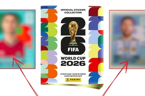 Se filtran supuestas estampas de Messi y Cristiano para el álbum Panini del Mundial 2026
