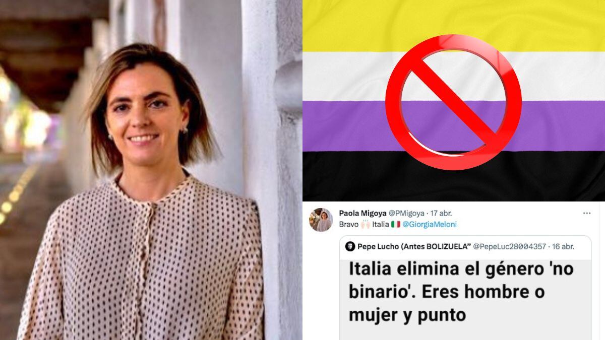 Panista celebra información falsa sobre eliminación del género no bianrio en Italia.