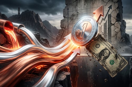 Peso aprovecha boom de metales y le quita fuerza al dólar
