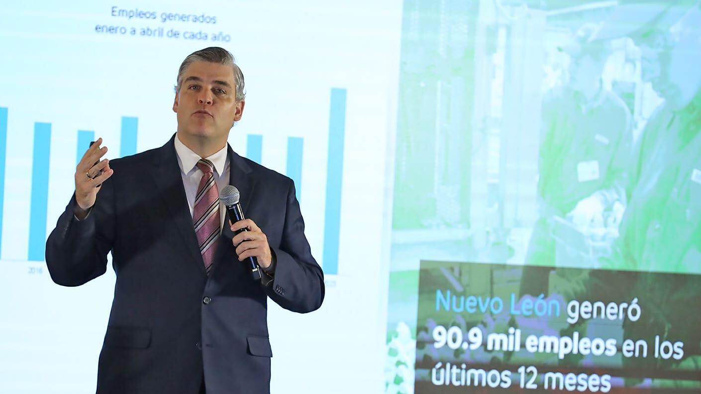 Iván Rivas, secretario de Economía, señaló que Nuevo León está pasando por una etapa económica como nunca antes se había visto.