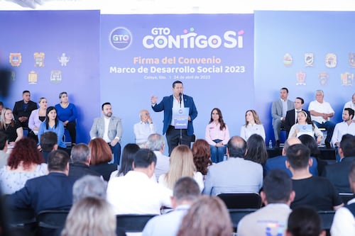 Gobierno de Guanajuato y municipios firman convenio para desarrollo social