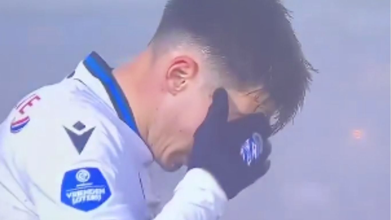 ¿Por qué se le salió el ojo al futbolista?