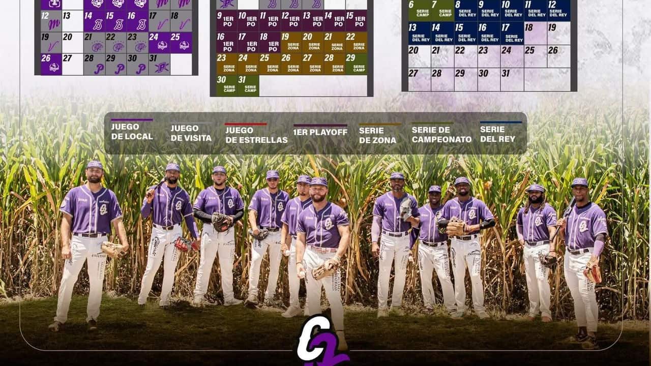 Conspiradores anuncia su calendario para la temporada 2026 de la LMB