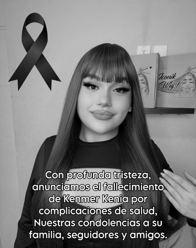 Publicación sobre la muerte de Kenmer Kenia