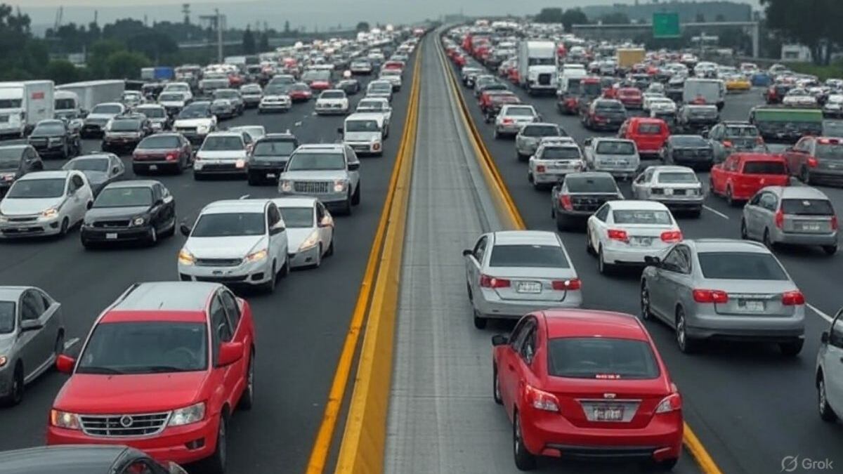México-Cuernavaca, a vuelta de rueda; saturan carretera por vacaciones de Semana Santa