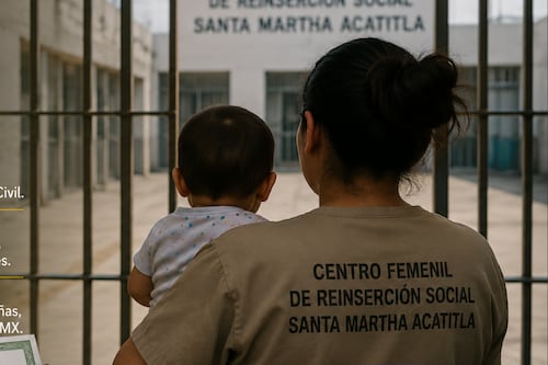Los “niños invisibles” de las cárceles en CDMX ya deberán ser registrados ante el Registro Civil