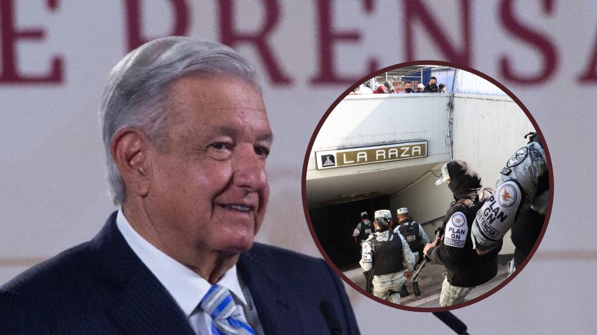 El presidente afirmó que él se responsabiliza de la "militarización" del Metro