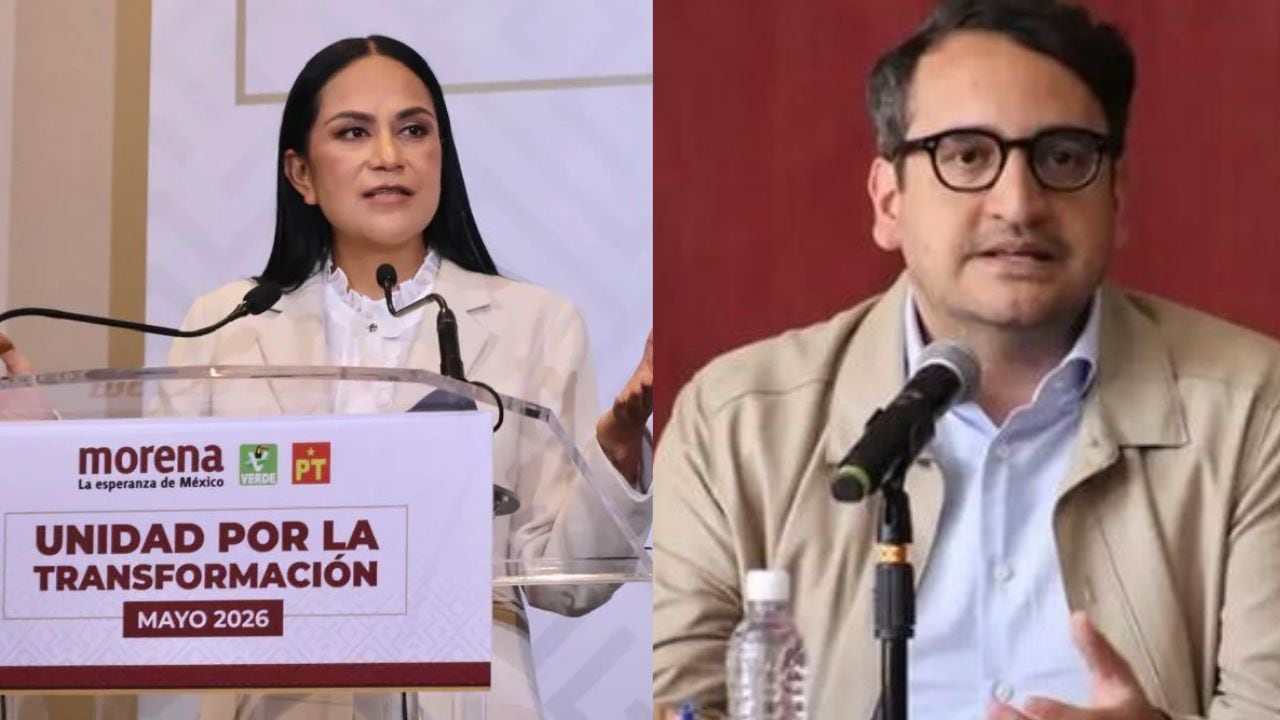 Ariadna Montiel y Andy López Beltrán