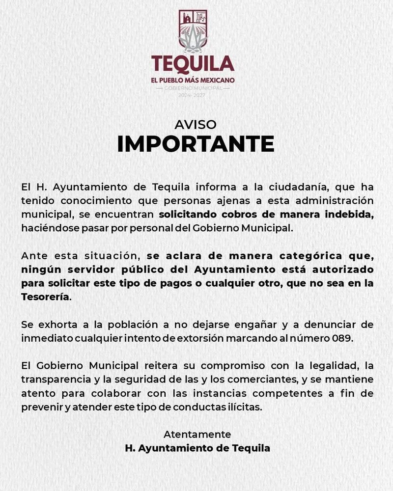 GOBIERNO DE TEQUILA