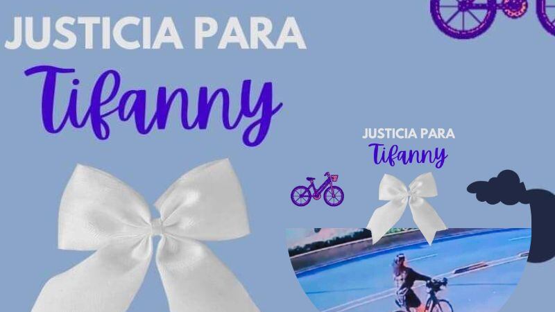 #JusticiaParaTiffany suspenden ruta de autobuses que atropelló a ciclista