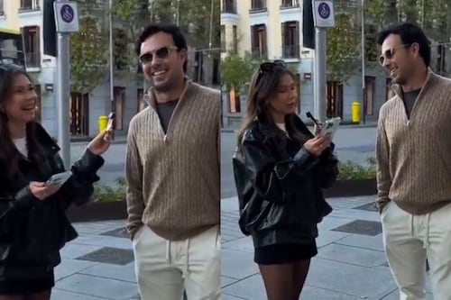¡No lo reconoció! Influencer entrevista a Checo Pérez sin saber quién era (Video)