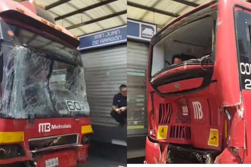 Choque de Metrobús en la GAM deja al menos 15 lesionados; así fue el impacto
