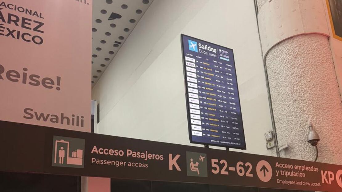 Pantallas Informativas del AICM