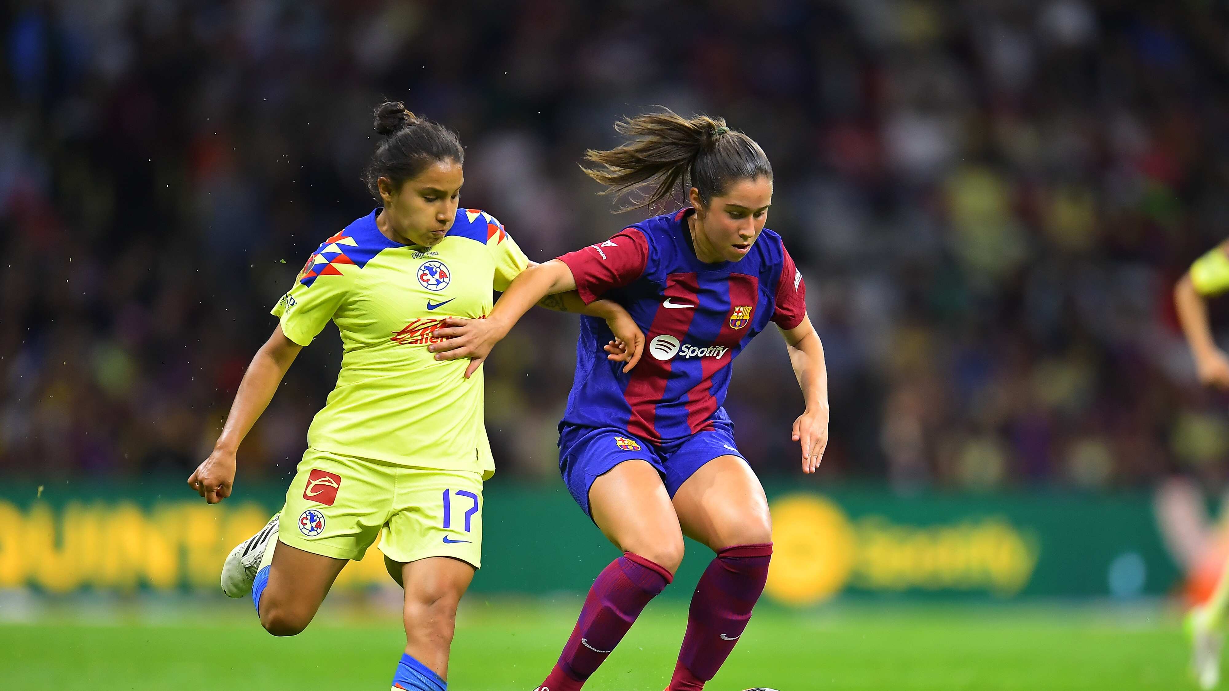 América y Barcelona ofrecieron un divertido encuentro