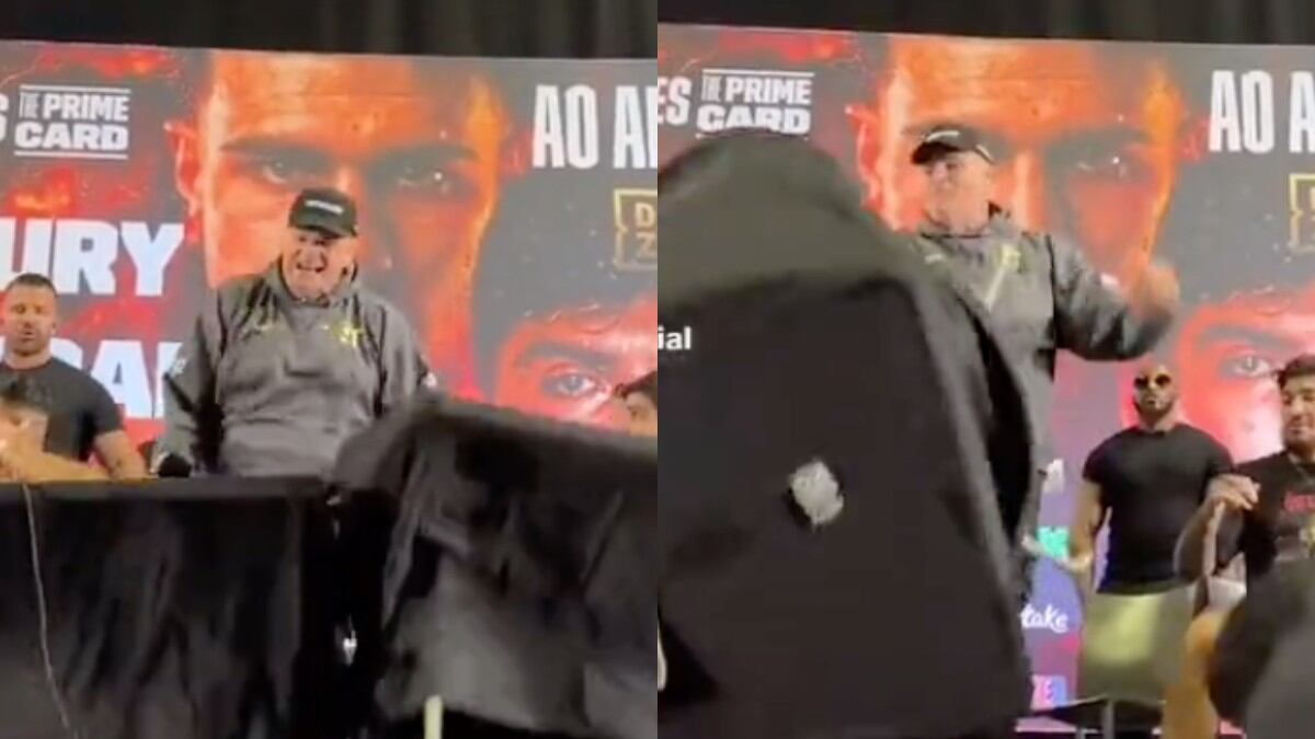 John Fury estalló en la polémica conferencia de prensa I DAZN