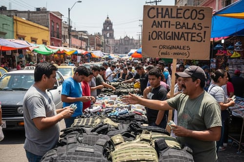 Mercado negro de blindaje en México: venden chalecos y autos “blindados” sin certificación