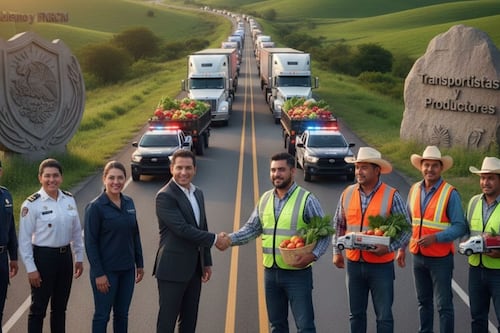 Gobierno y FNRCM pactan acciones para proteger a transportistas y productores en carreteras