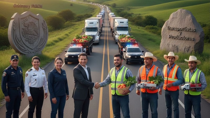Gobierno y FNRCM pactan acciones para proteger a transportistas y productores en carreteras