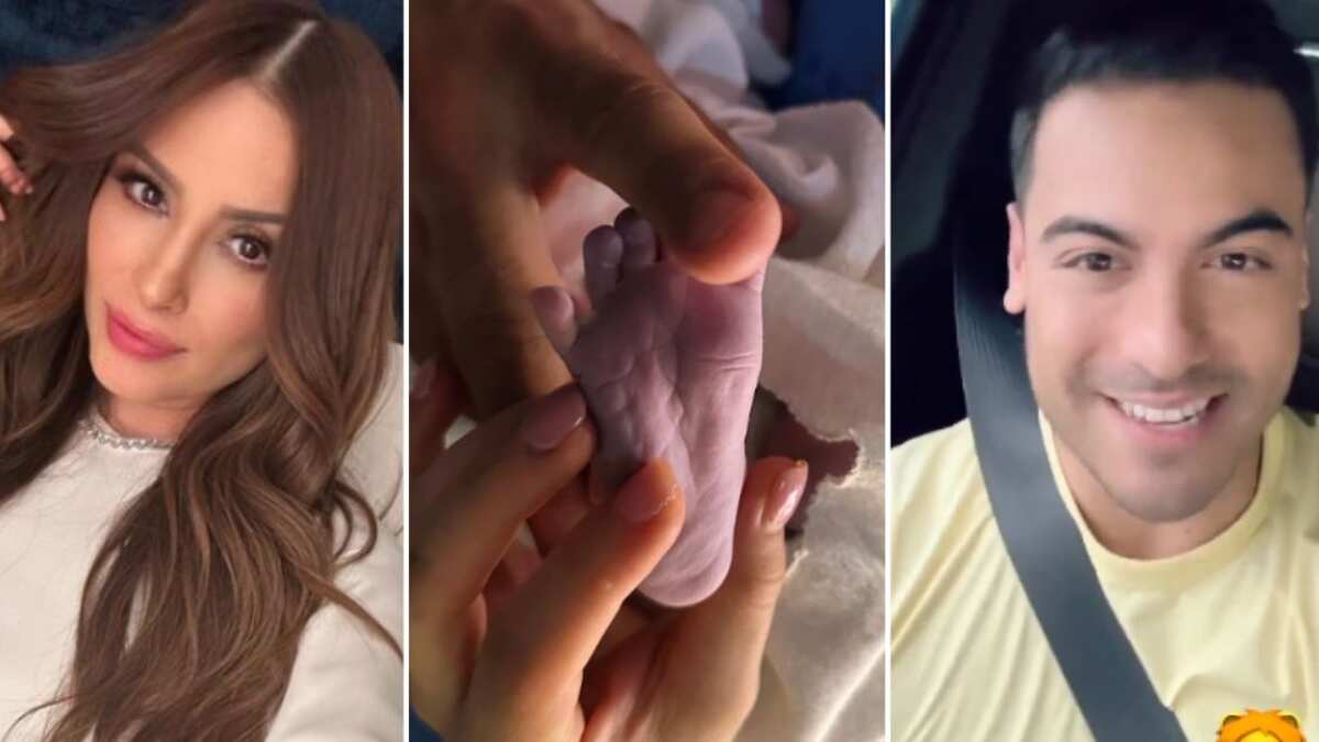 Carlos Rivera y Cynthia Rodríguez hijo