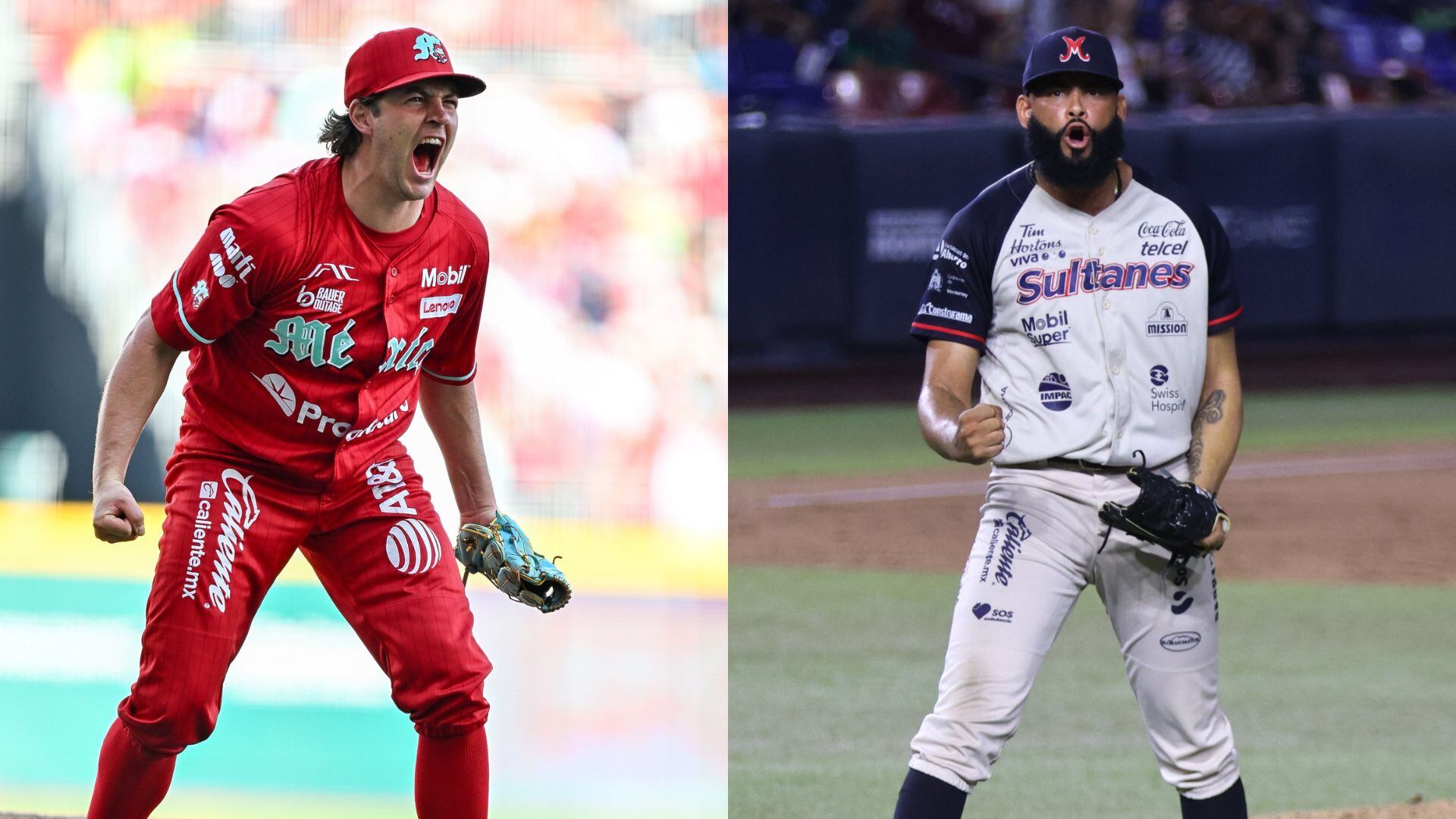 Diablos Rojos del México y los Sultanes de Monterrey se enfrentarán por la Serie del Rey a partir del martes 2 de septiembre. Imagen: @DiablosRojosMX / @SultanesOficial.