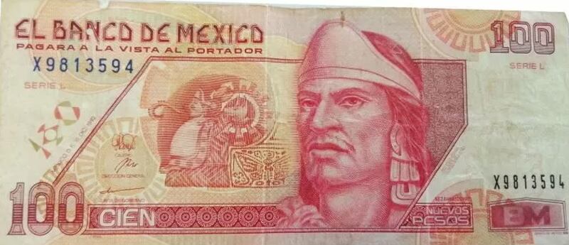 Con más de 20 años en circulación, Banxico ha anunciado el retiro de un billete de 100 pesos con Nezahualcóyotl