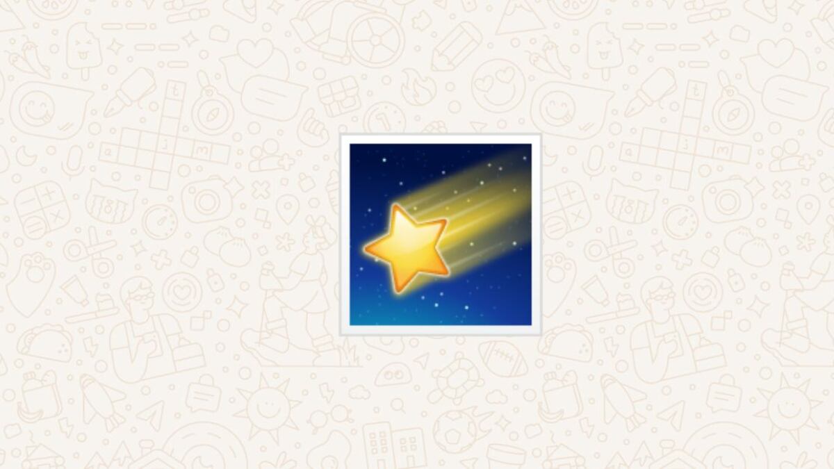 El emoji de estrella fugaz tiene varios usos dentro de WhatsApp