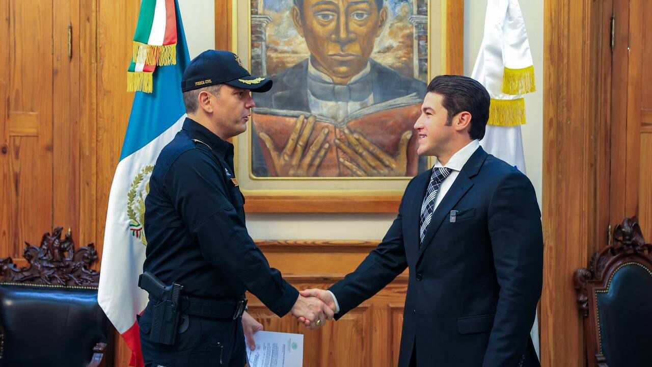 Gerardo Escamilla Vargas y el gobernador Samuel García.