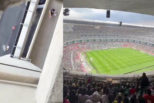 Hoyo en las gradas del Estadio Azteca genera preocupación a menos de dos meses para el Mundial