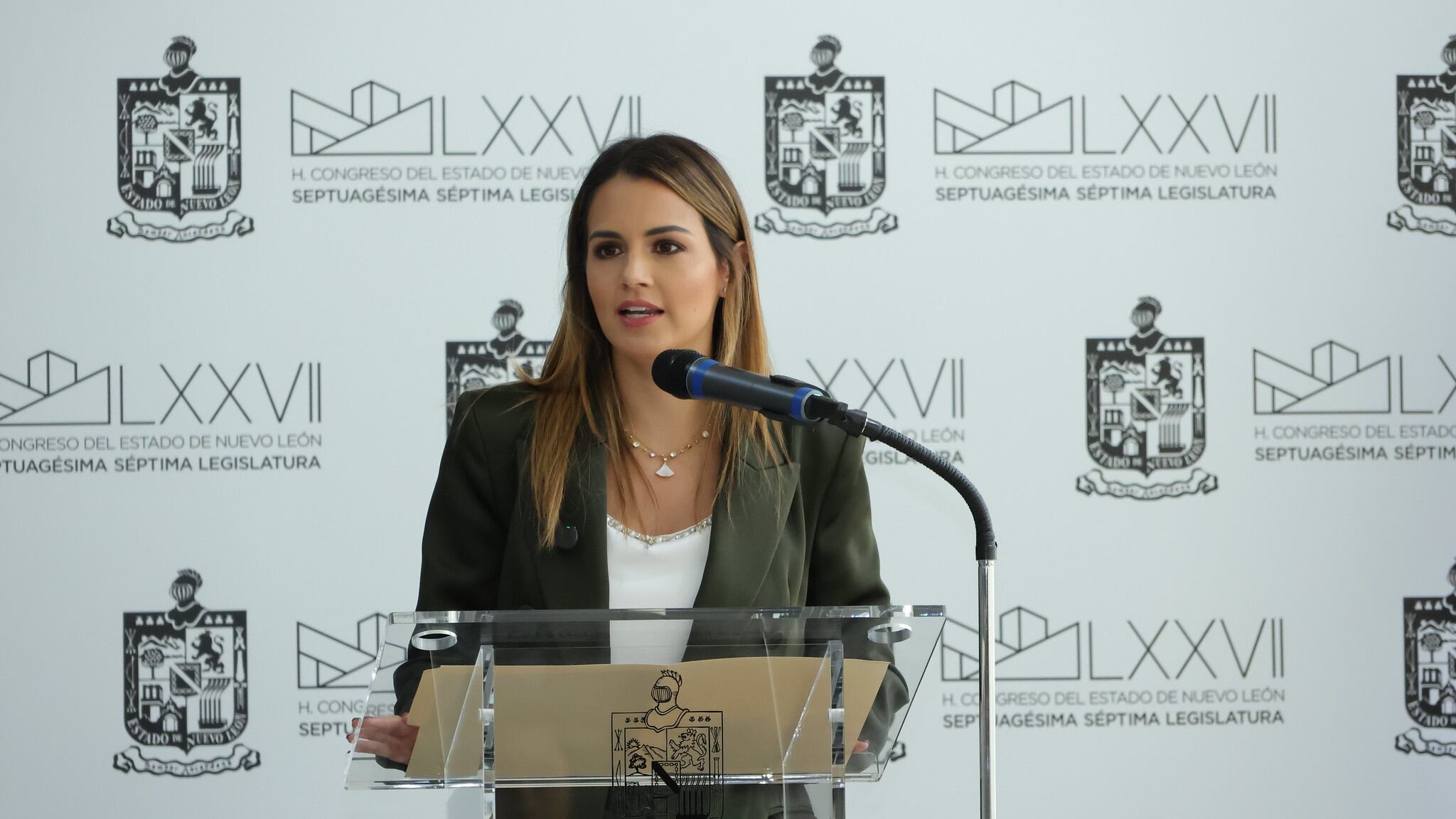 Lorena de la Garza, presidenta de la Mesa Directiva del Congreso.