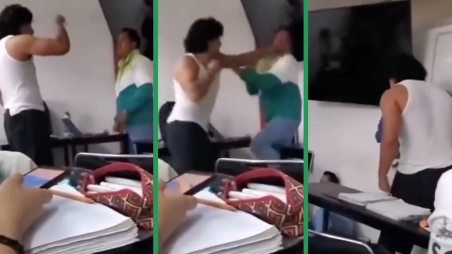 La universidad suspendió a alumno y profesor tras los hechos; ambos presentaron denuncias ante la Procuraduría de Justicia.