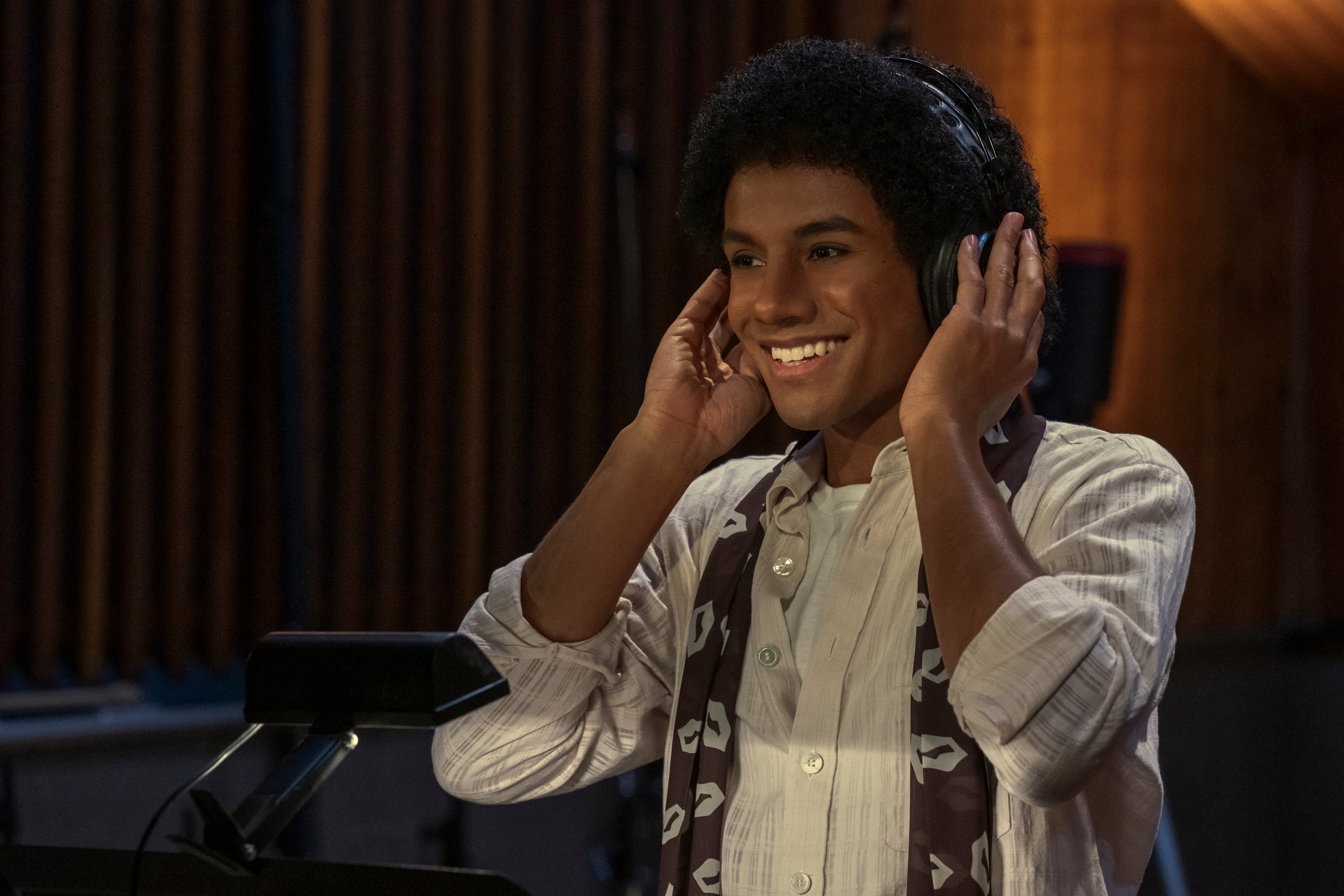Jaafar Jackson as Michael Jackson in Michael. Photo Credit: Glen Wilson