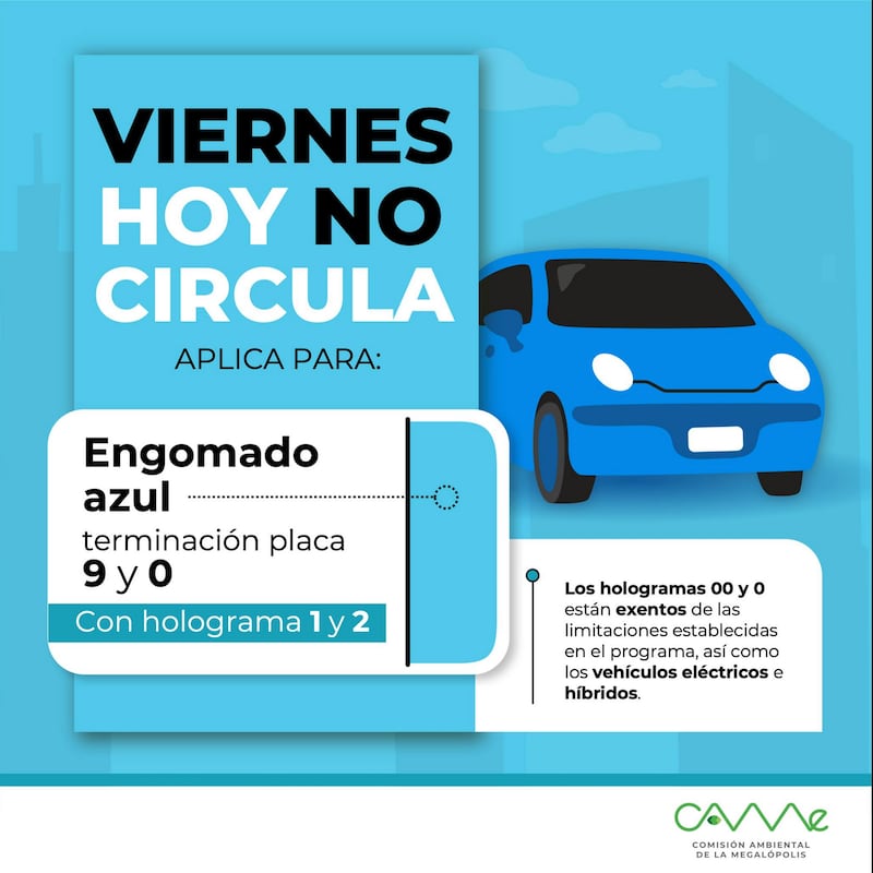 Hoy No Circula del viernes