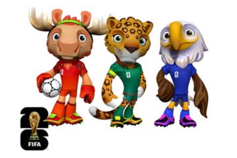 Mascotas para el Mundial FIFA 2026.
