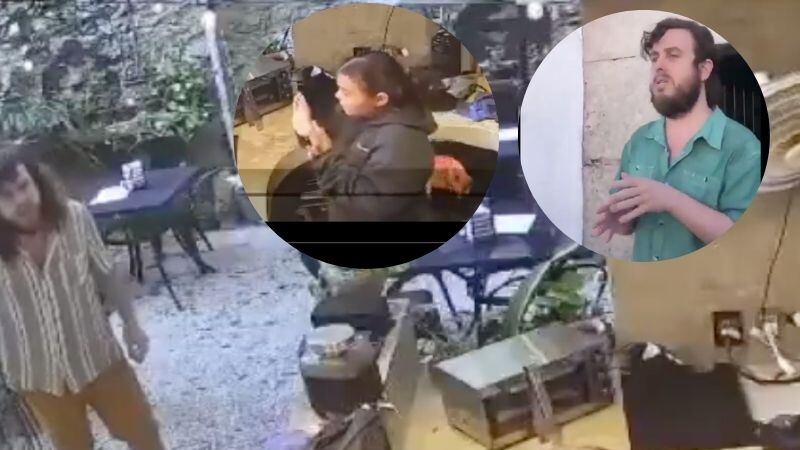 Español amenaza a trabajadora de café en Mérida y rompe objetos