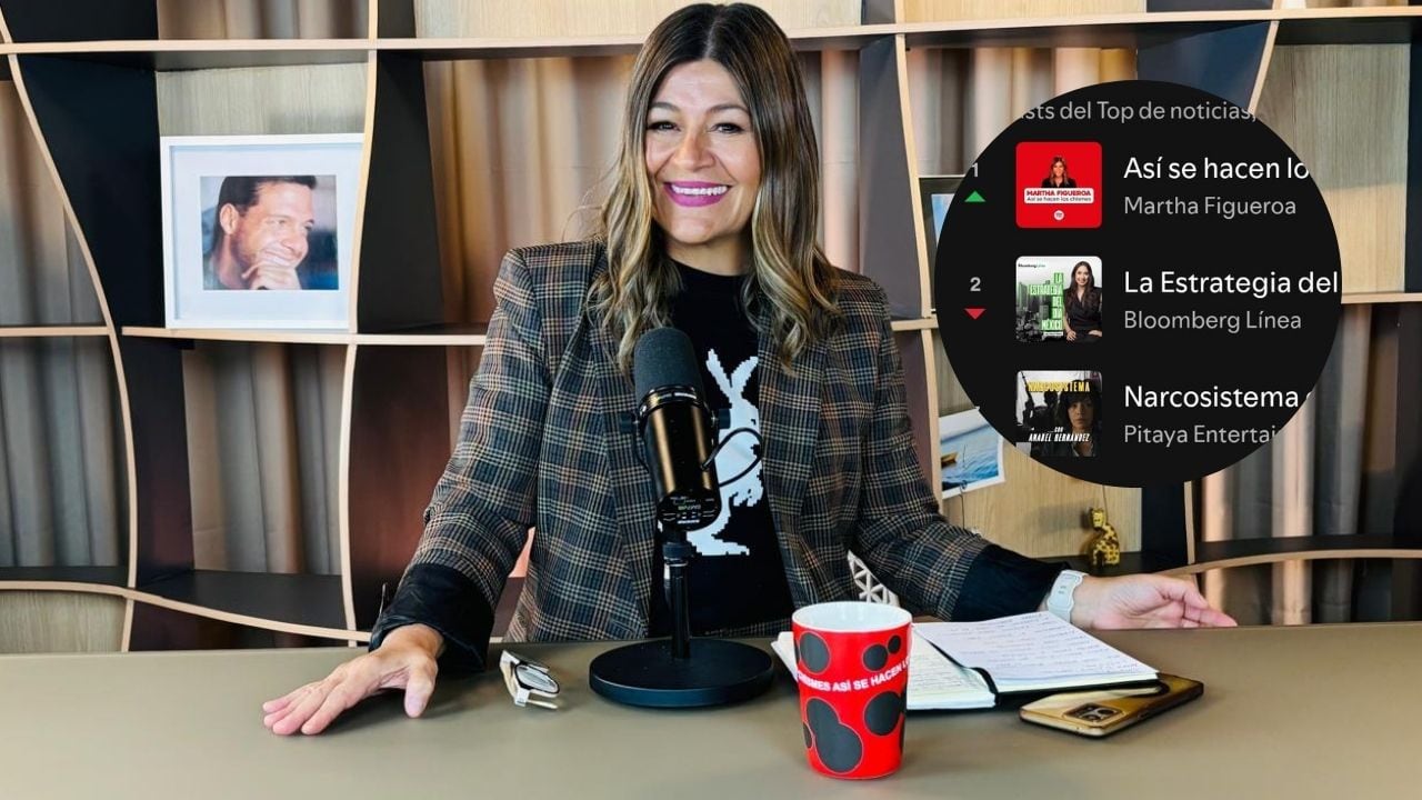 La periodista de espectáculos encabeza la lista de los podcasts más escuchados de Spotify México.