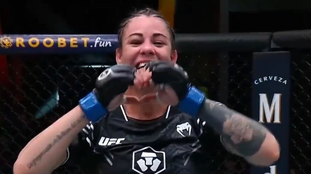 Montserrat rendón debutó con victoria en la función 79 de la UFC en Las Vegas.