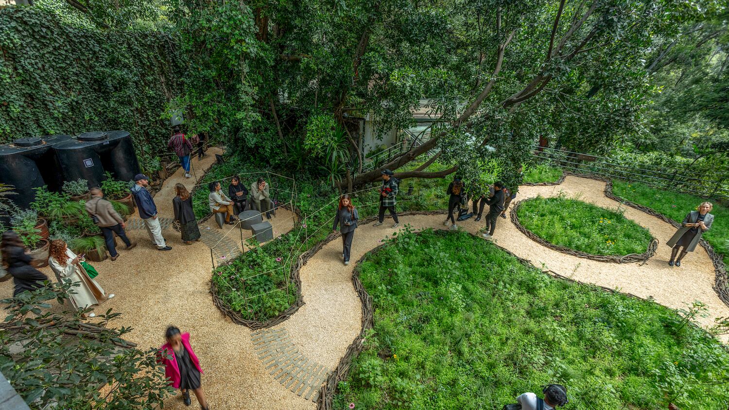 Jardines con semillas.