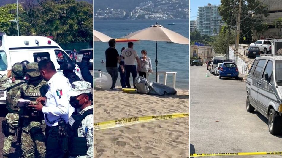Distintos hechos violentos se registraron en Acapulco, pese reforzamiento de seguridad por periodo vacacional.