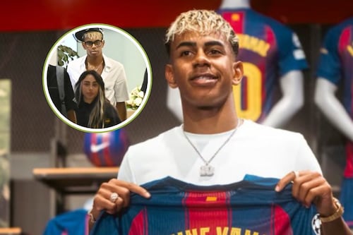 Captan a Lamine Yamal y Nicki Nicole en aeropuerto tras escapada a Mónaco