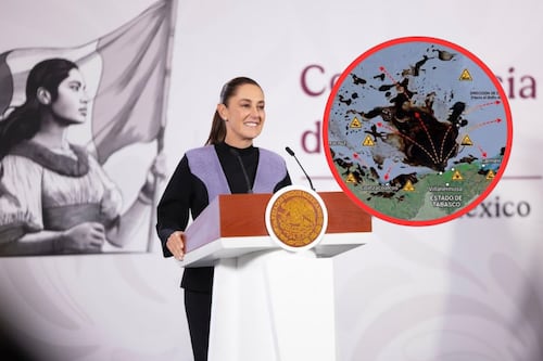 Sheinbaum desmiente a Greenpeace: niega “catástrofe” por manchas de petróleo en el Golfo