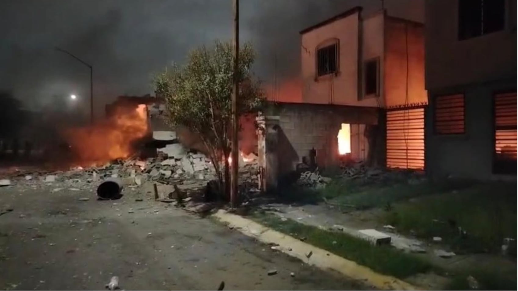 Pesqueria explosión pirotecnia